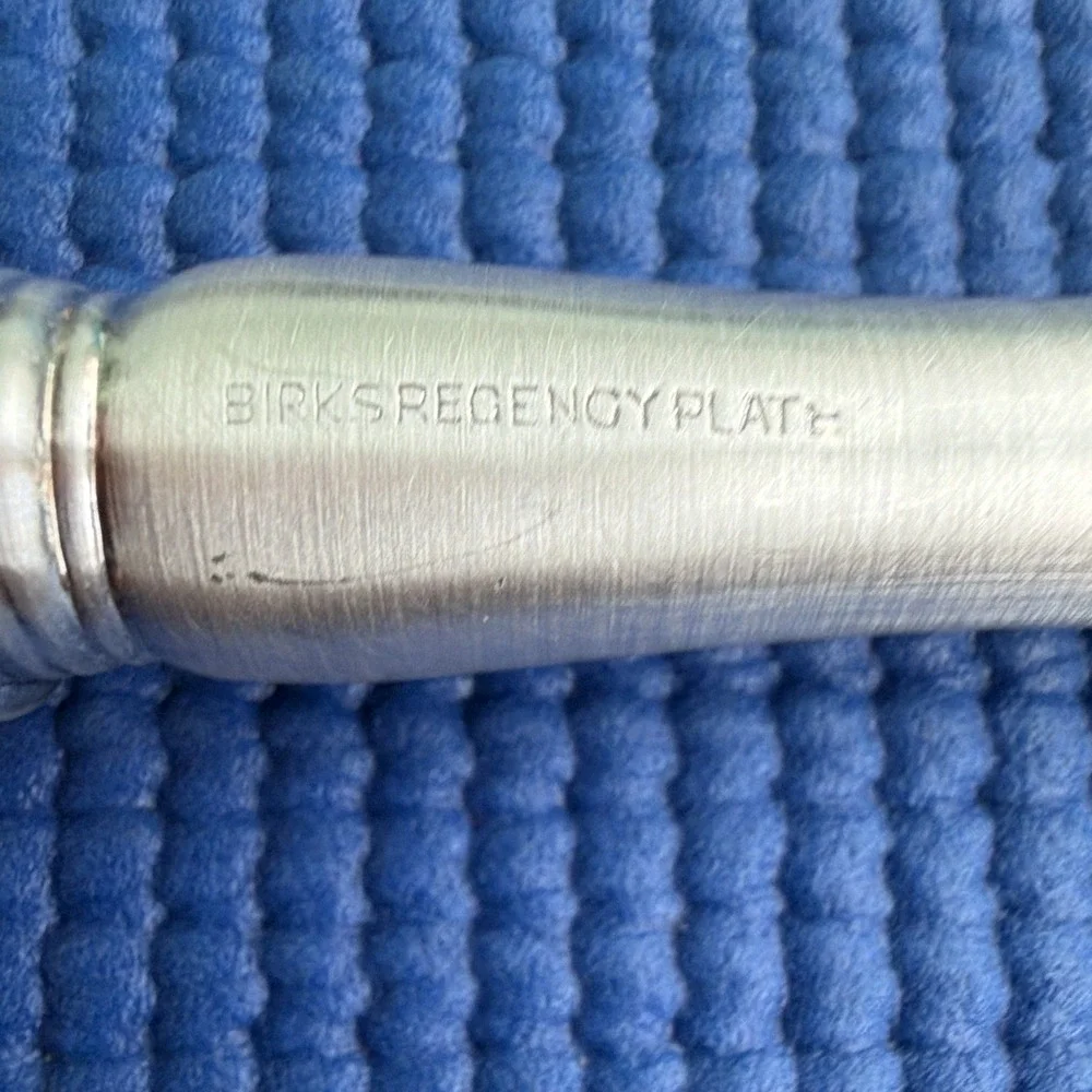 Vintage Birks Regency Plate Queen Mary - silverplate, Barry SPOON &GRAVITY LADLE